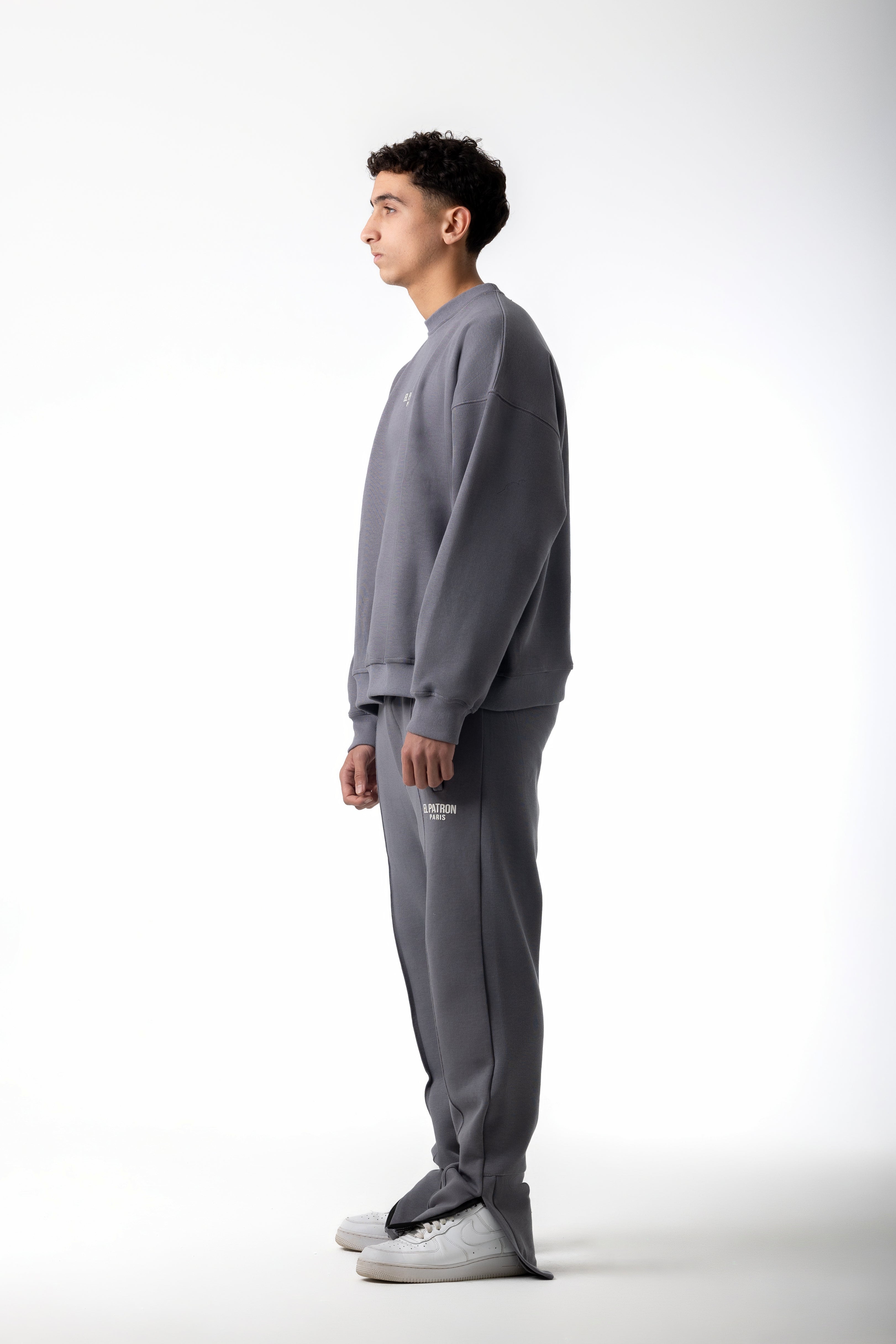 GREY OVERSIZED EPP CREWNECK