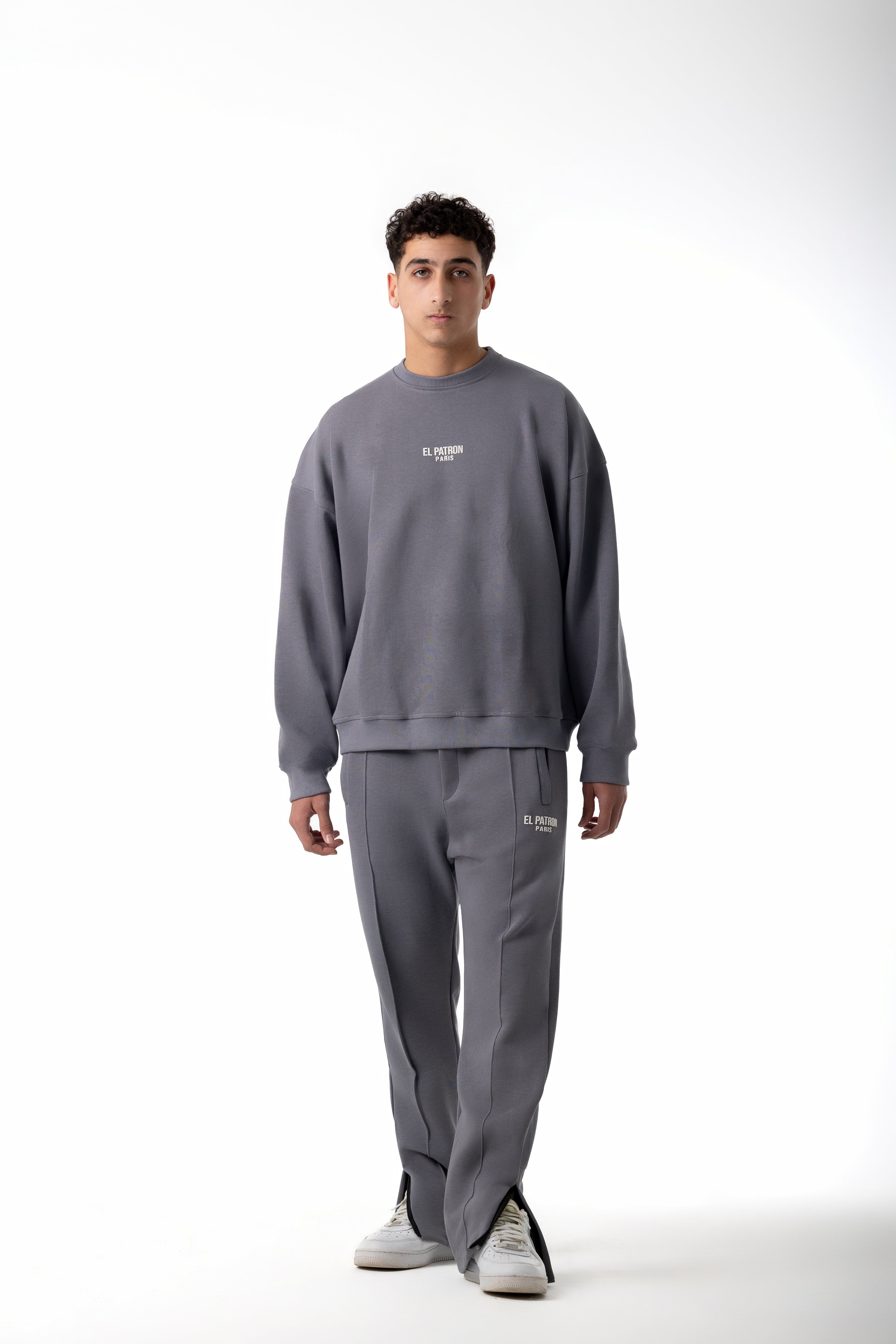 GREY OVERSIZED EPP CREWNECK
