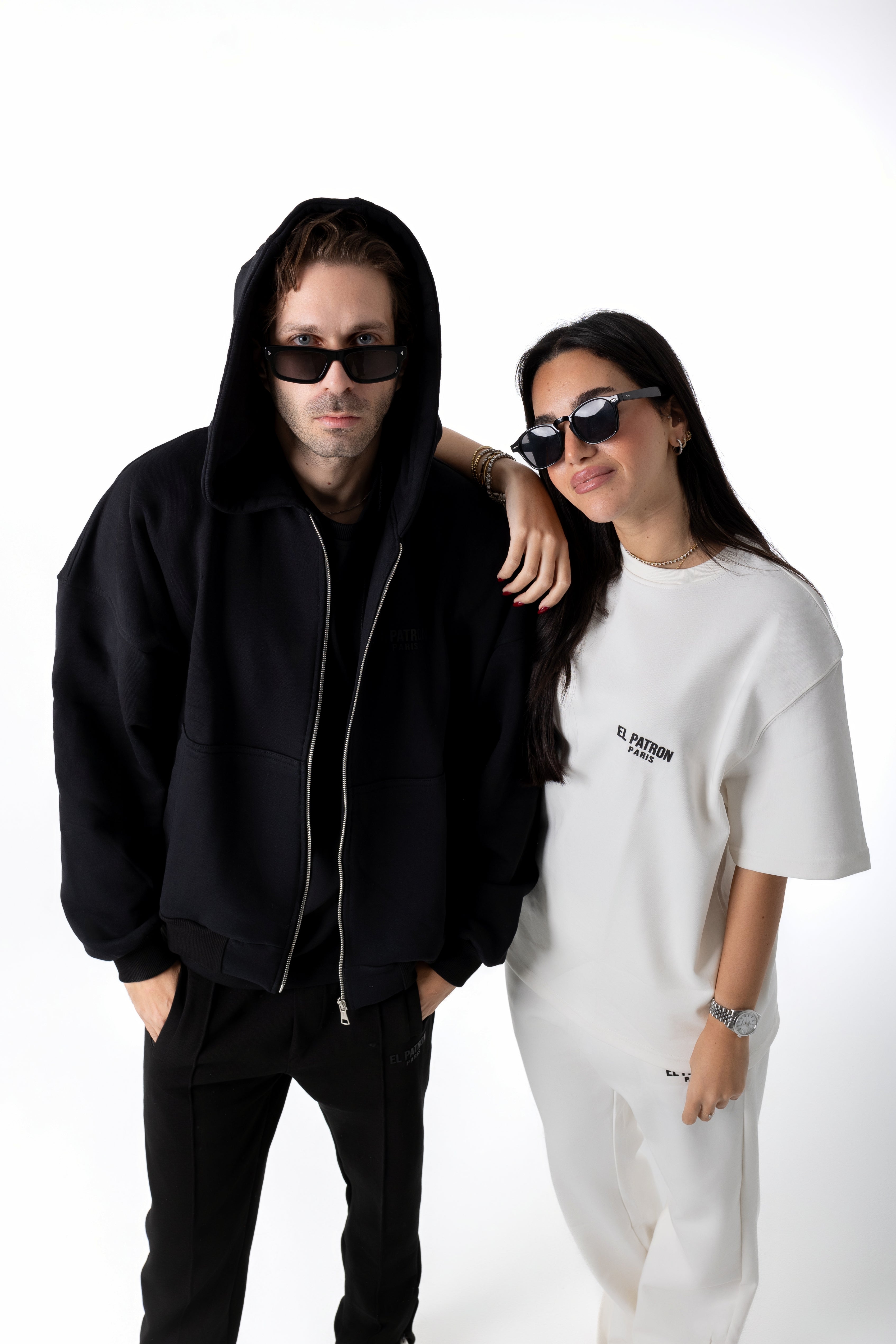 BLACK EPP ZIP-THROUH HOODIE