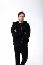 BLACK EPP ZIP-THROUH HOODIE