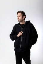 BLACK EPP ZIP-THROUH HOODIE