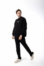 BLACK OVERSIZED EPP CREWNECK