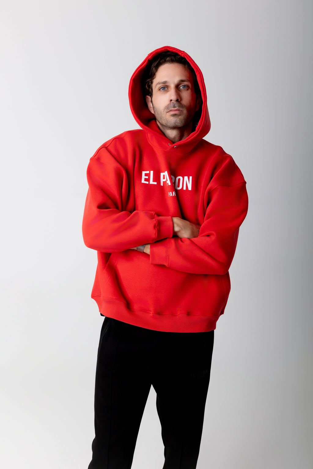 RED OVERSIZED EPP HOODIE