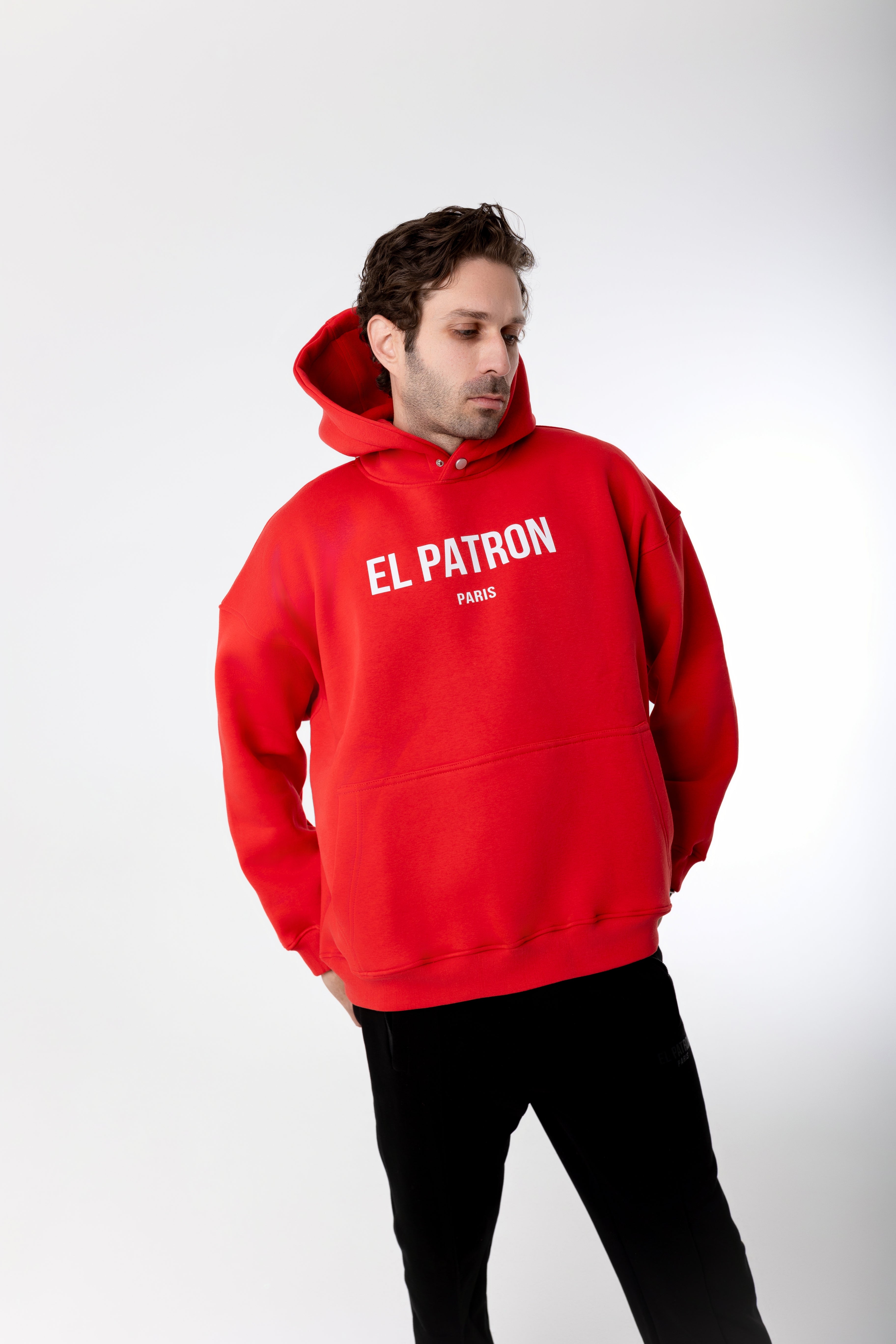 RED OVERSIZED EPP HOODIE