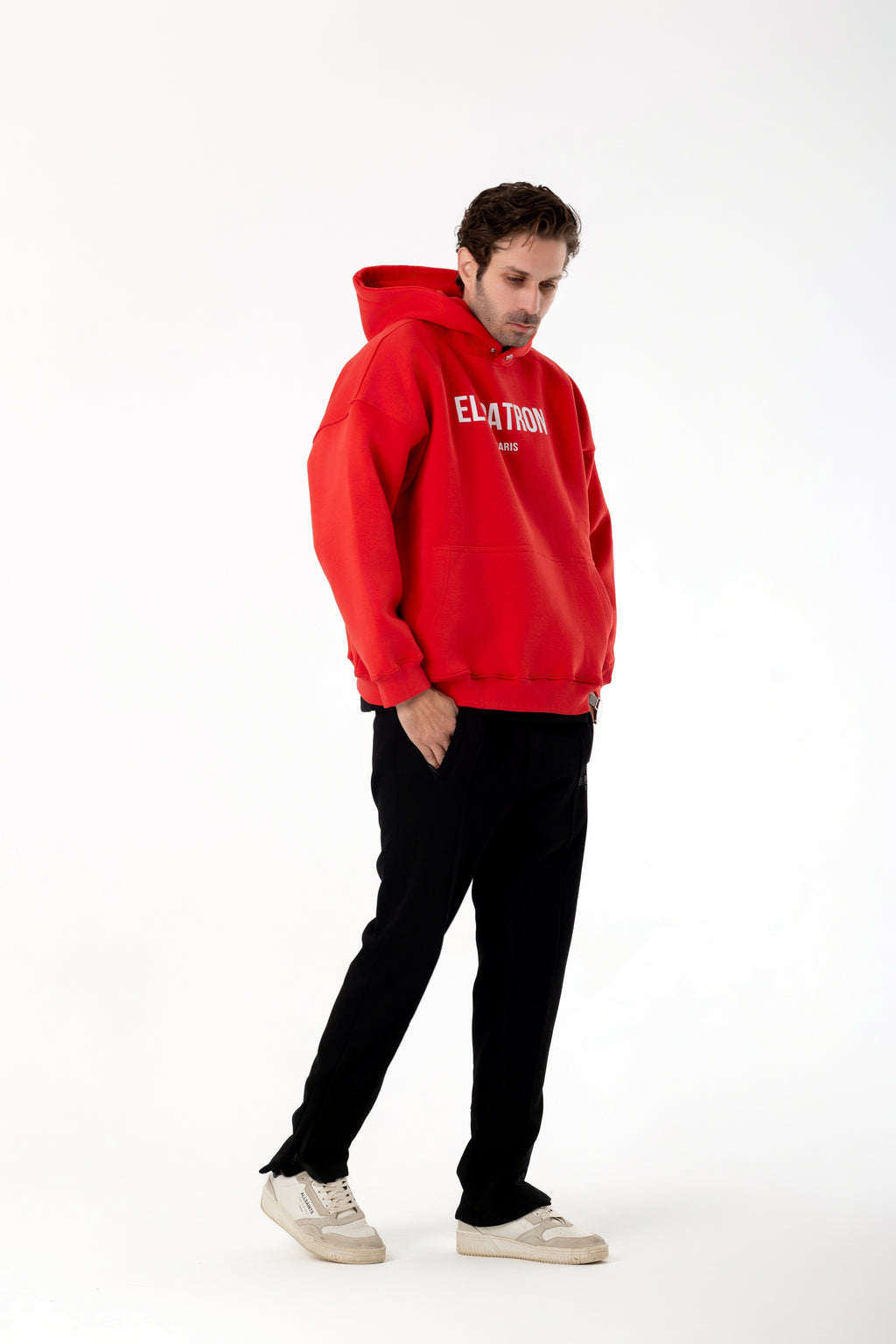 RED OVERSIZED EPP HOODIE