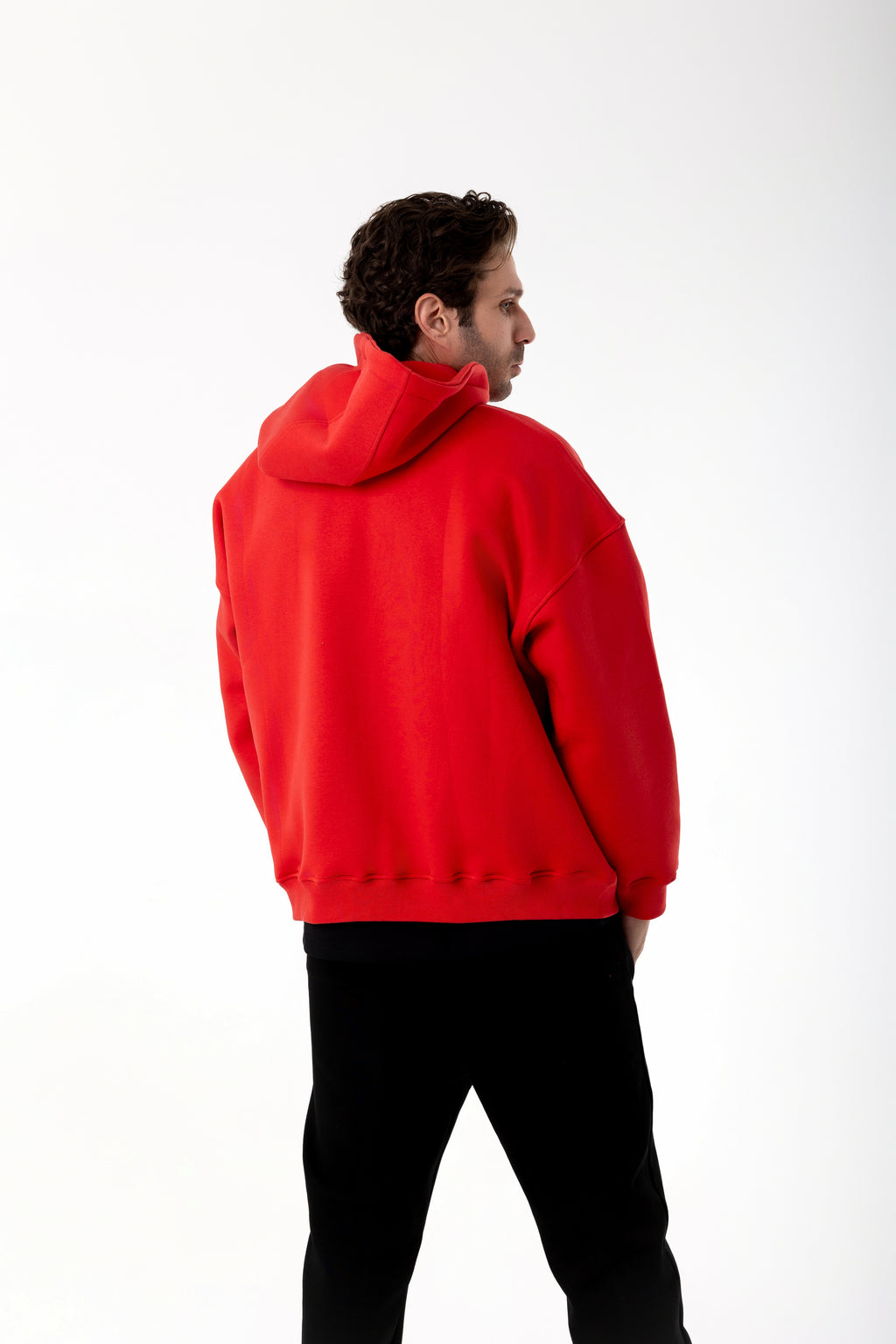 RED OVERSIZED EPP HOODIE