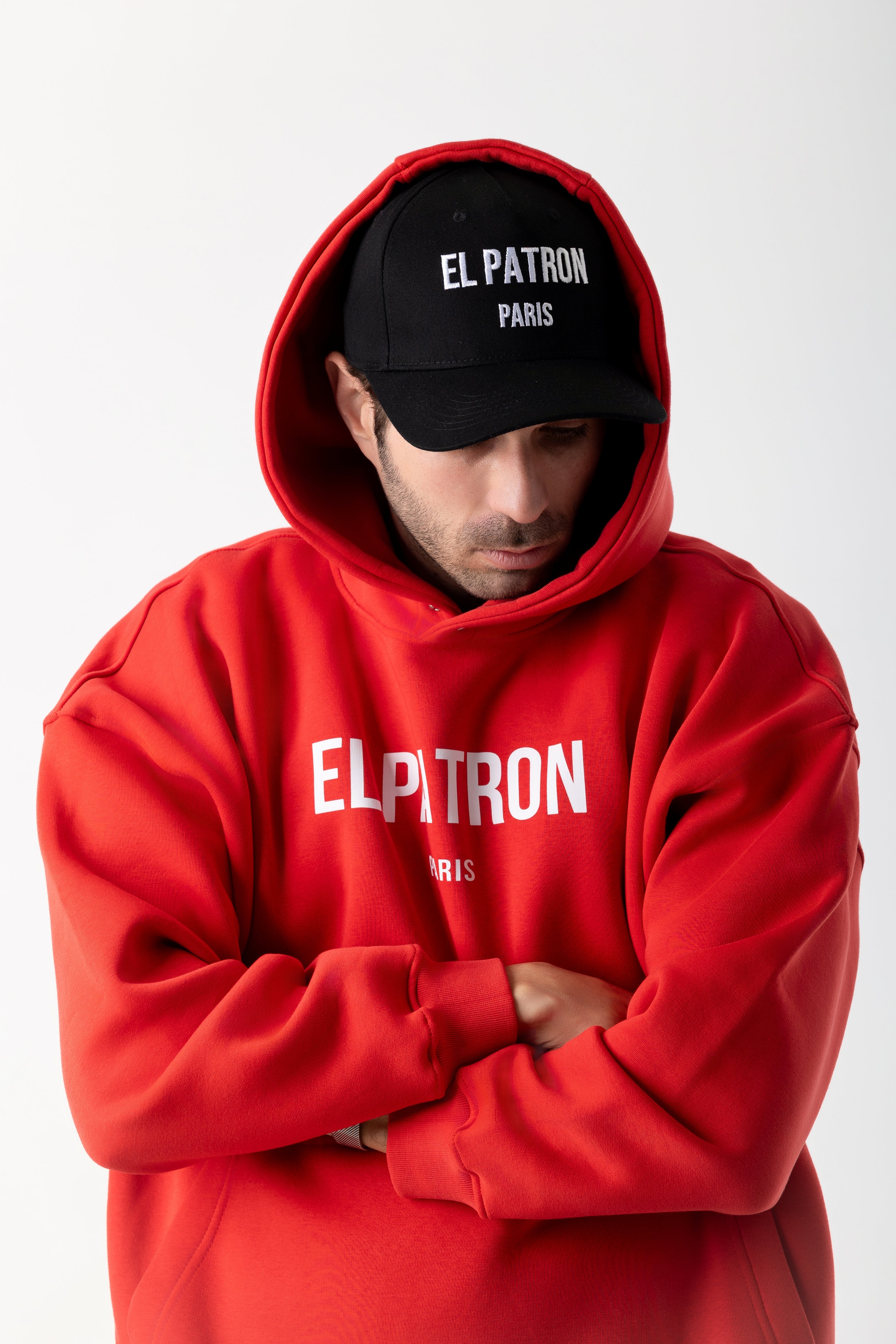 RED OVERSIZED EPP HOODIE